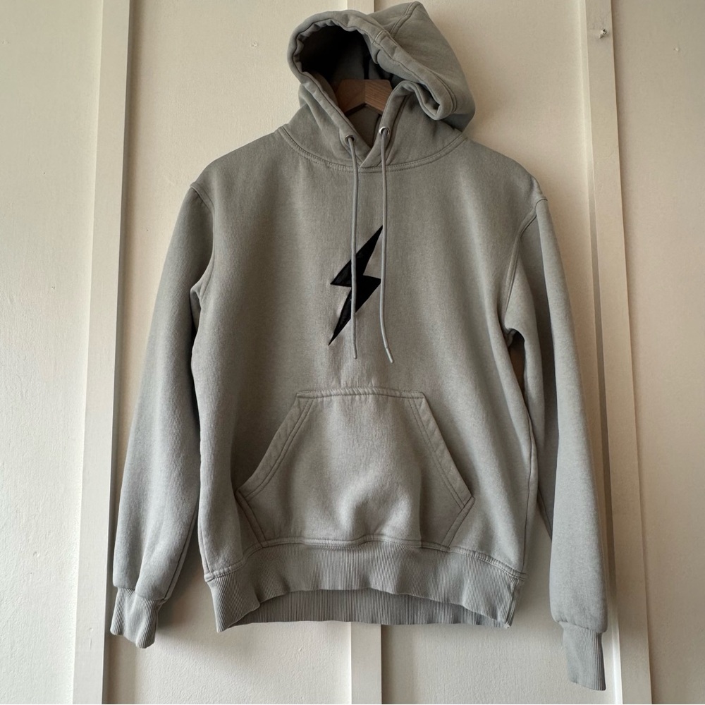 Bruce Bolt Baseball Lightning Bolt Logo Hoodie Hooded Sweatshirt AS